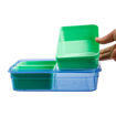 Picture of DECOR 3 IN 1 OBLONG BENTO LUNCHBOX 1.3L